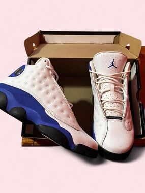 Jordan Men's Basketball Sneakers - White & Blue